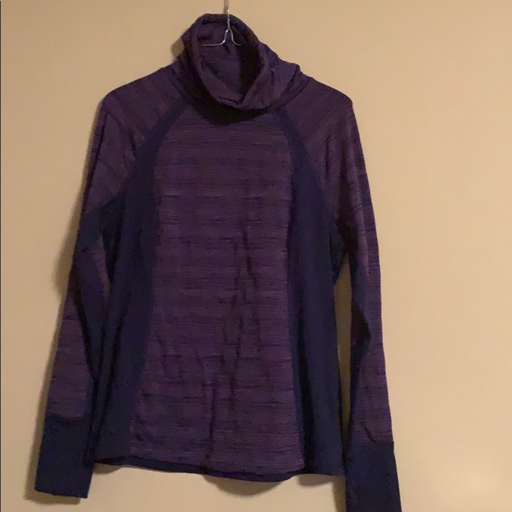 Purple work out long sleeve shirt